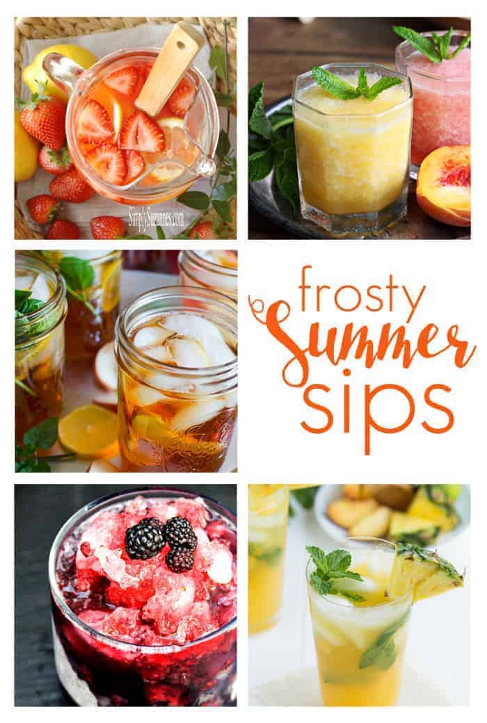 Frosty Summer Sips ~ refreshing drink recipes to keep you cool, all summer long! | Moonlight & Mason Jars Link Party