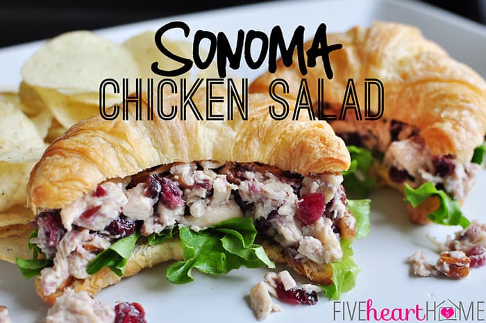 Sonoma Chicken Salad | {Five Heart Home}