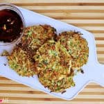 Zucchini Fritters with Asian Dipping Sauce | {Five Heart Home}