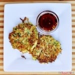 Zucchini Fritters with Asian Dipping Sauce | {Five Heart Home}