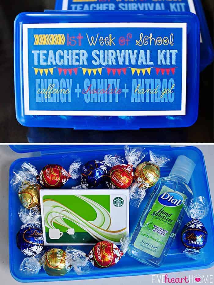 Back-to-School Teacher Survival Kit ~ FREE PRINTABLE!