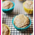 {Dairy-free, Egg-free} Spiced Applesauce Muffins OR First Birthday Applesauce Cake ~ this cinnamon-laced batter can be baked up to make a dozen dairy-free, egg-free muffins, or it makes a perfect first birthday cake without having to worry about potential food allergens | {Five Heart Home}