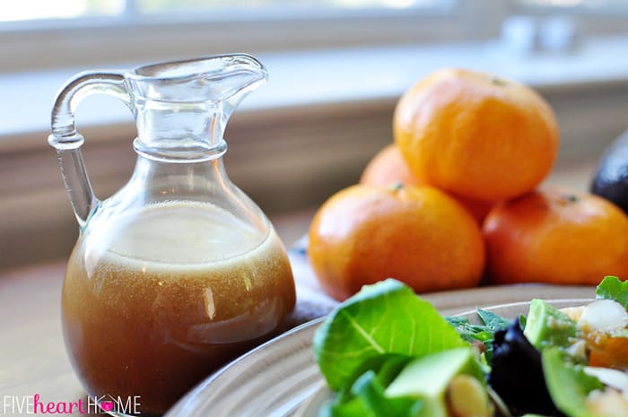 Bottle of Sesame Ginger Vinaigrette salad dressing.