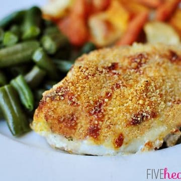 Parmesan Panko Crusted Baked Chicken | {Five Heart Home}