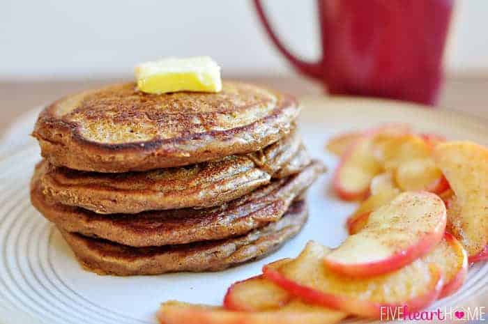 Gingerbread Pancakes ~ perfect for a holiday breakfast or any day! (a copycat recipe of Kerby Lane Cafe) | {Five Heart Home}