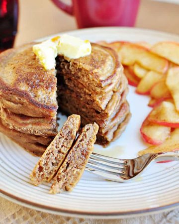 Gingerbread Pancakes ~ perfect for a holiday breakfast or any day! (a copycat recipe of Kerby Lane Cafe) | {Five Heart Home}