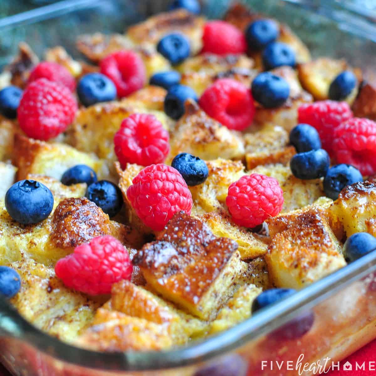 Eggnog French Toast Bake