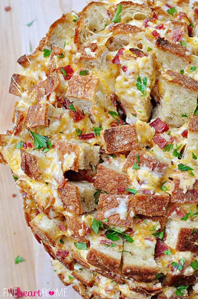 Close-up of Pull-Apart Bread.