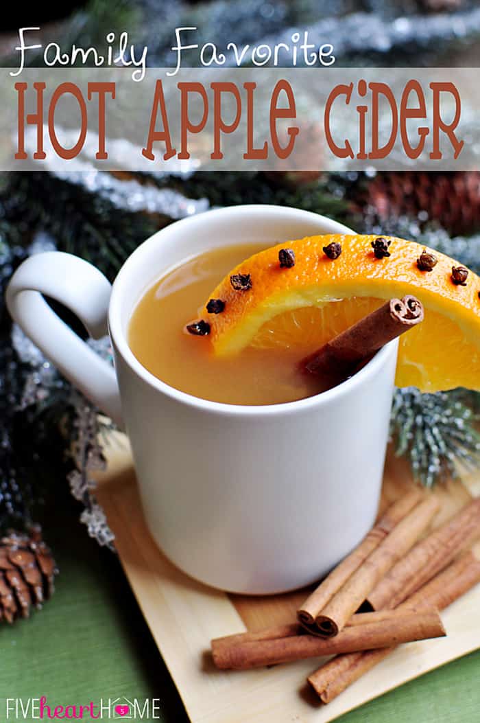 Favorite Hot Apple Cider with Text Overlay 