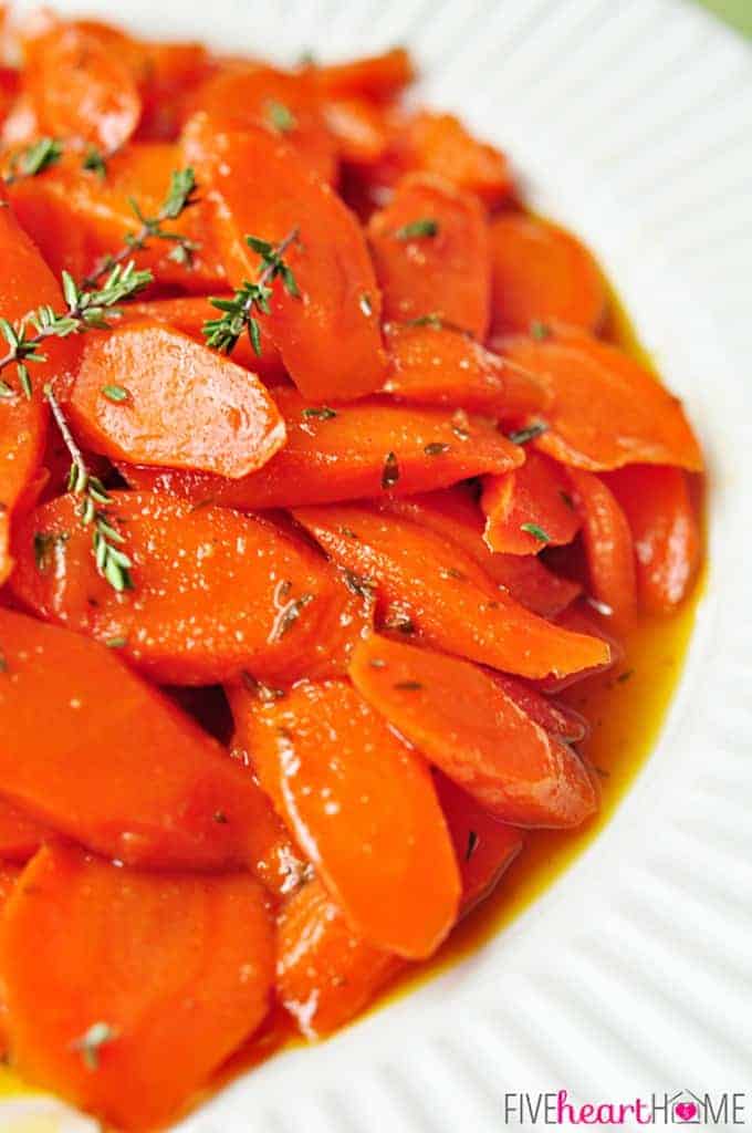 HoneyGlazed Carrots with Thyme & Lemon • FIVEheartHOME
