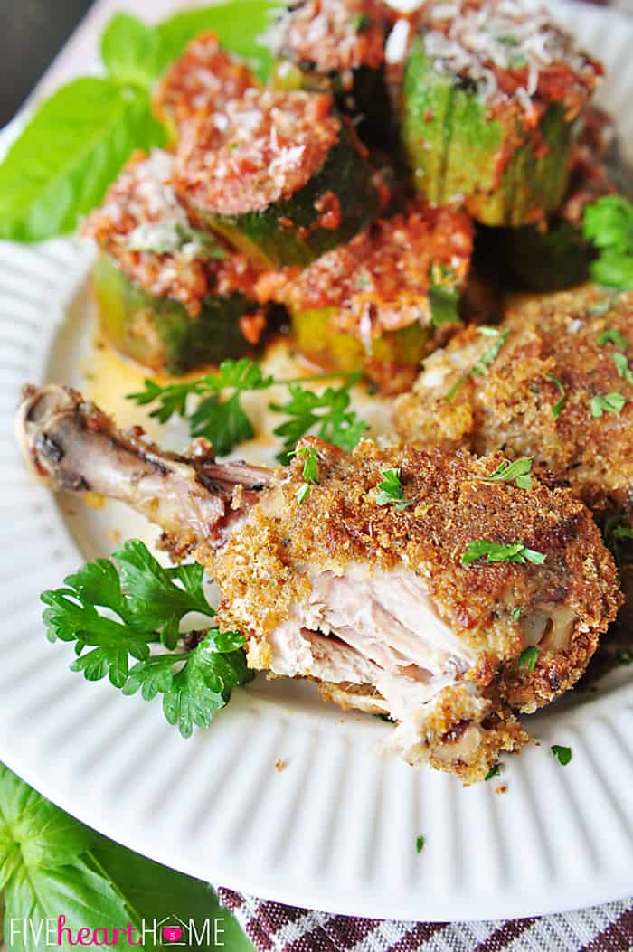 Bite missing on a plate.