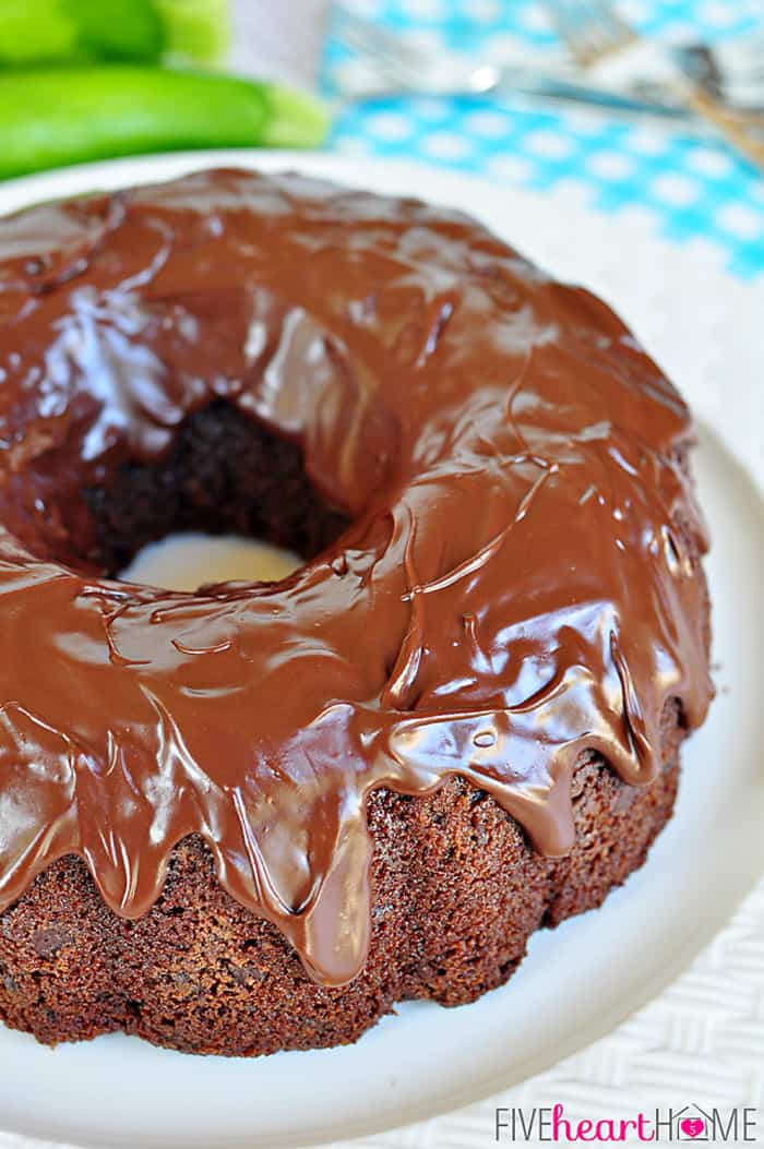 Close-up of chocolate glaze.