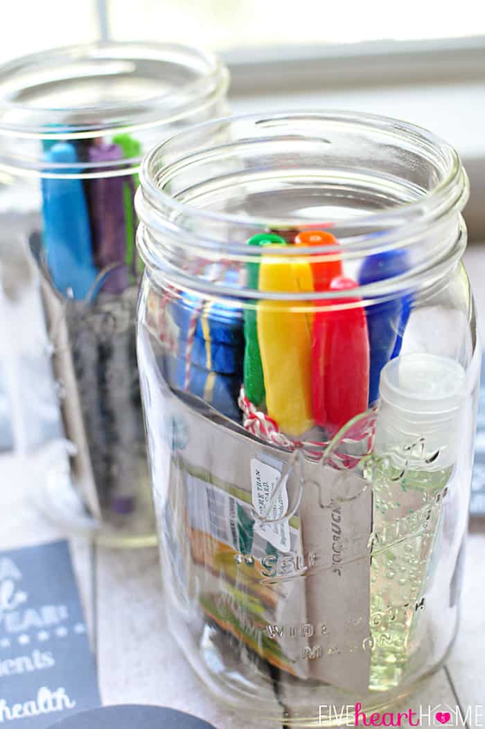 Back-to-School Teacher Survival Kit Mason Jar Gift ~ Free 