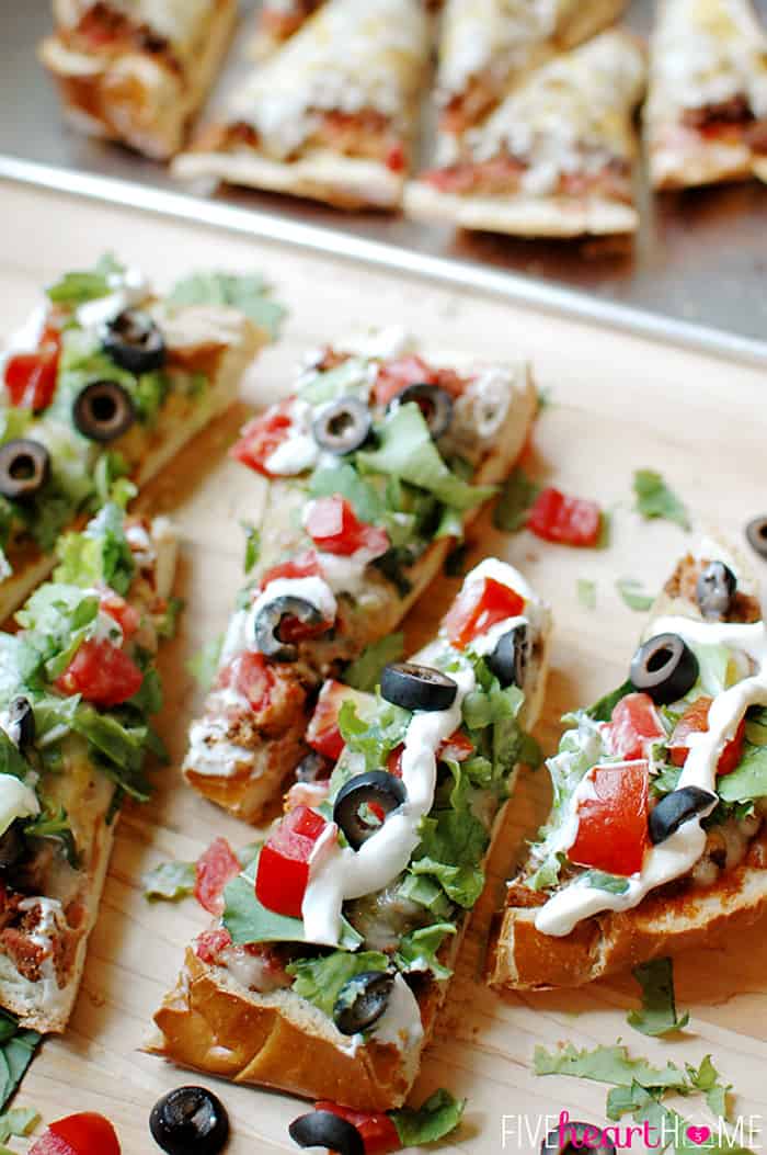 Slices of Pizza on Cutting Board