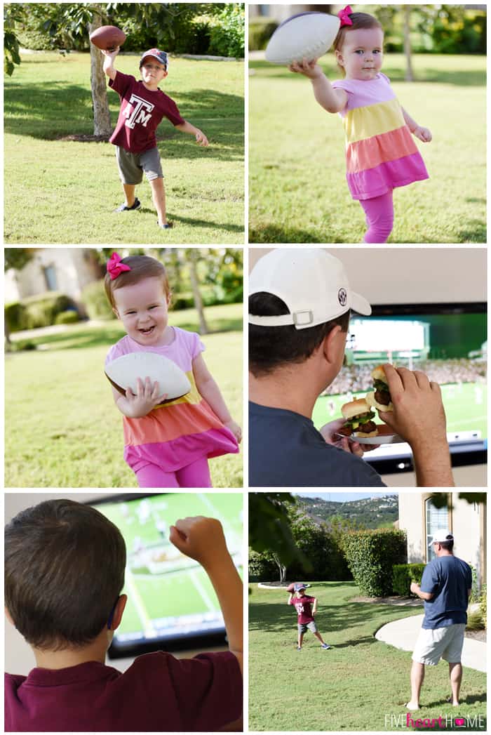 Each Family Member Enjoying Game Day Traditions 