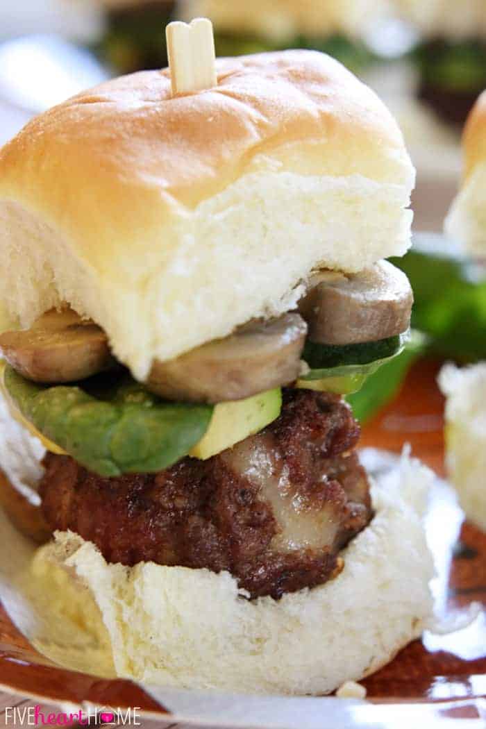 Close-Up Featuring Spinach and Mushrooms 