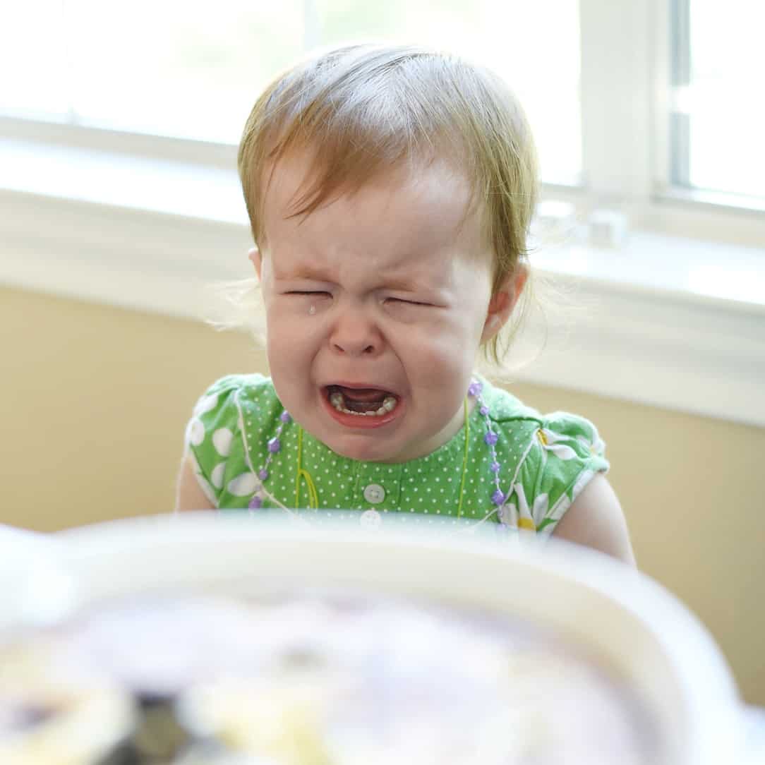 Toddler throwing tantrum.