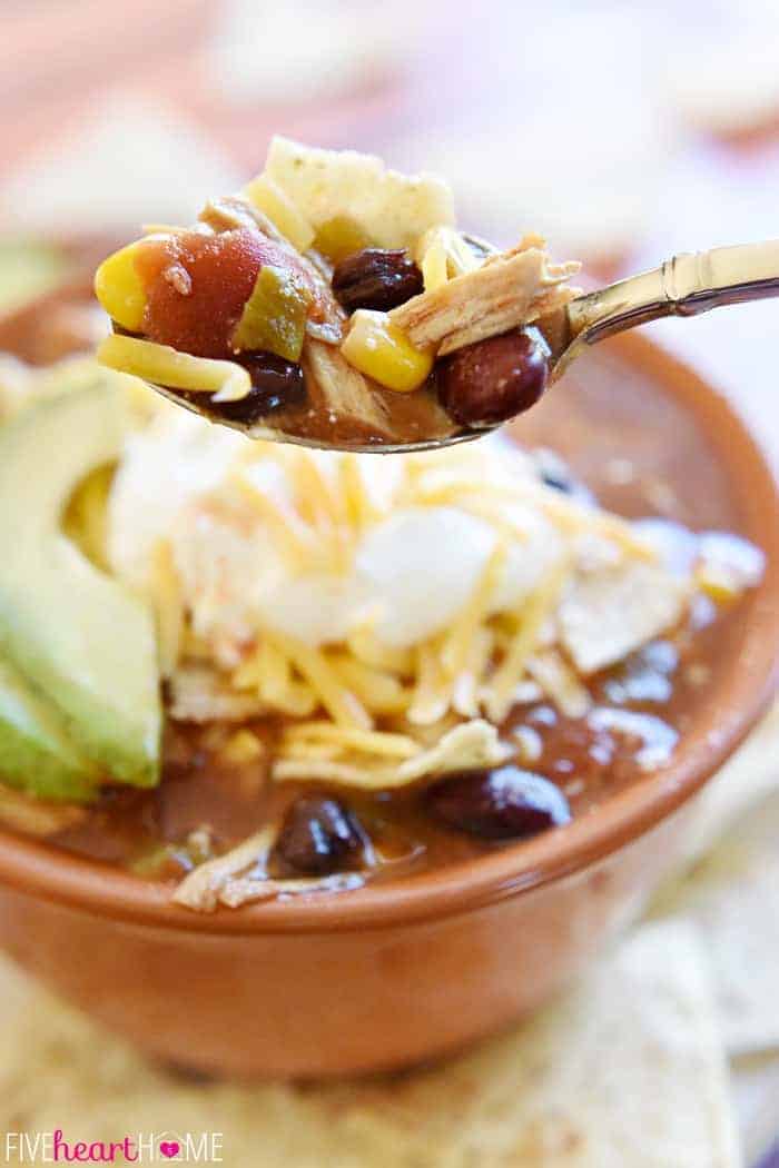 Slow Cooker Chicken Tortilla Soup