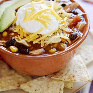 Slow Cooker Chicken Tortilla Soup.