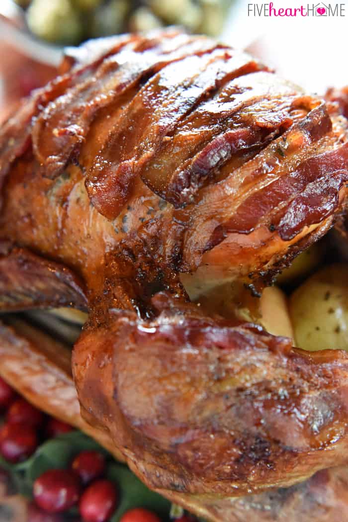 Close-Up Showcasing Crispy Bacon and Maple Glaze 