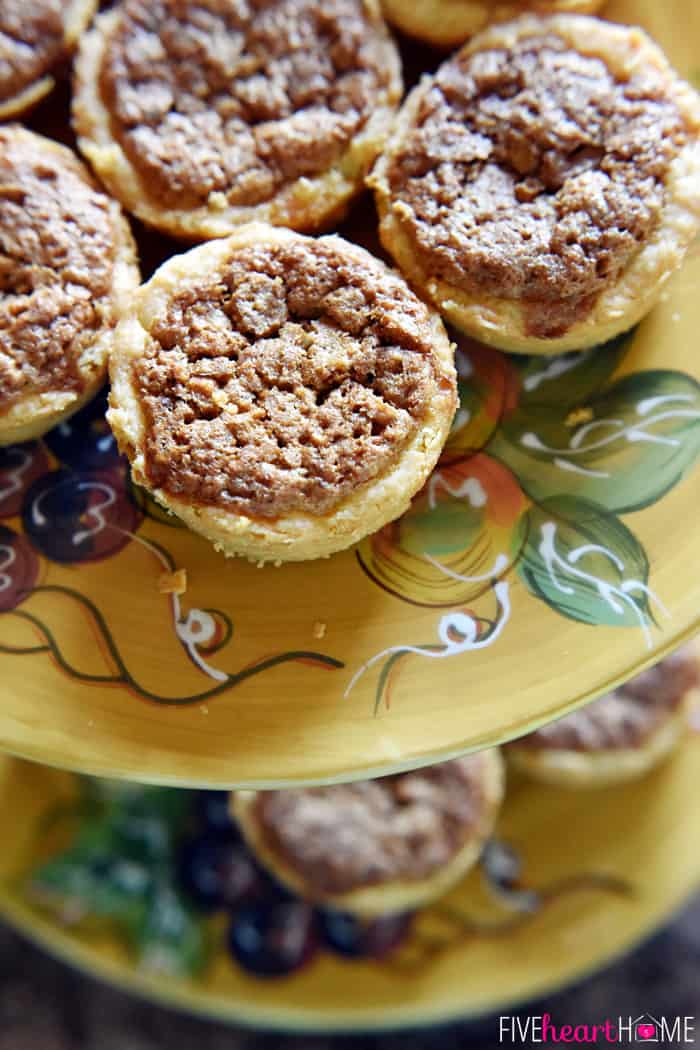 Aerial View of Mini Pecan Pies 