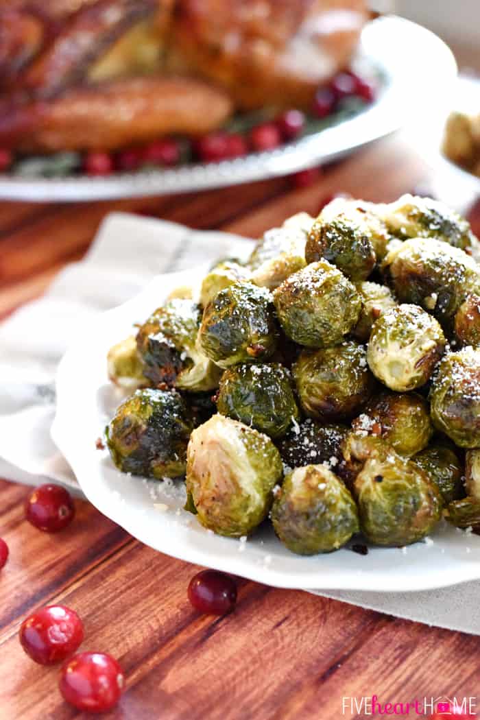 Roasted Brussels Sprouts side dish.