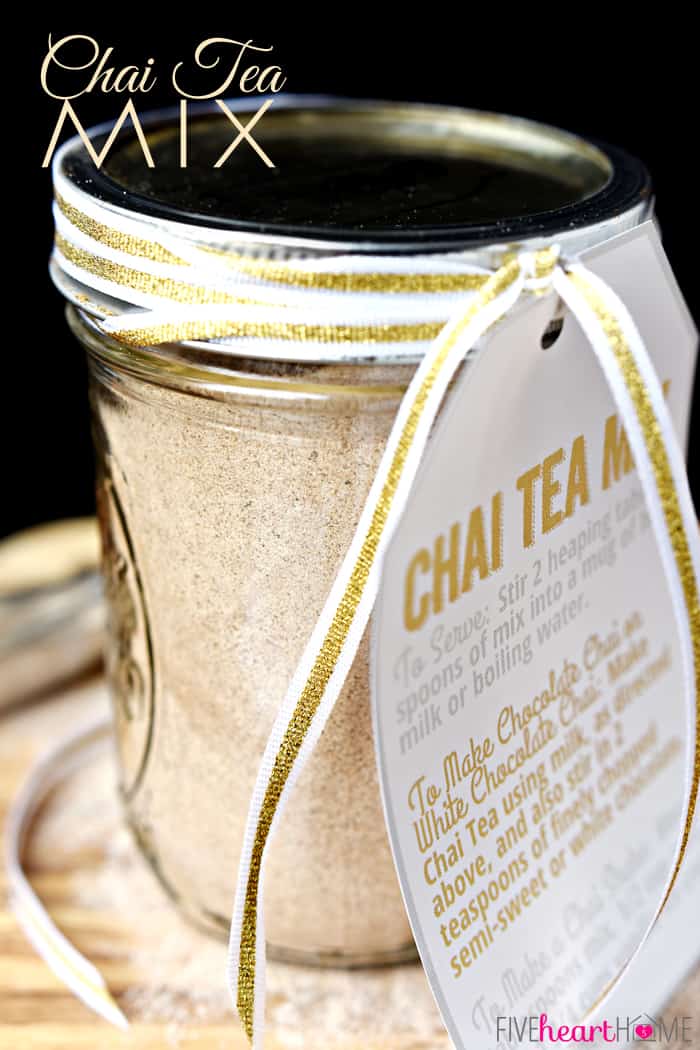 In Mason Jar with Gold Ribbon and Printable Instruction Label 