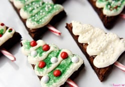 Christmas Tree Brownie Pops