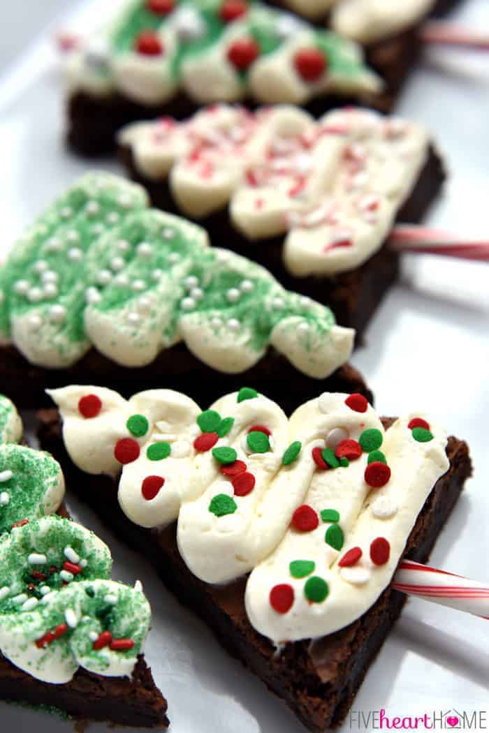 Christmas Tree Brownies ~ Festive, Fun, & Yummy! • FIVEheartHOME