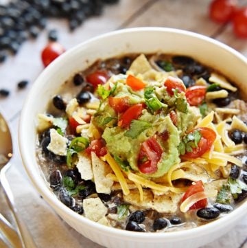 Chicken Black Bean Soup.