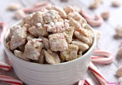 White Chocolate Peppermint Puppy Chow