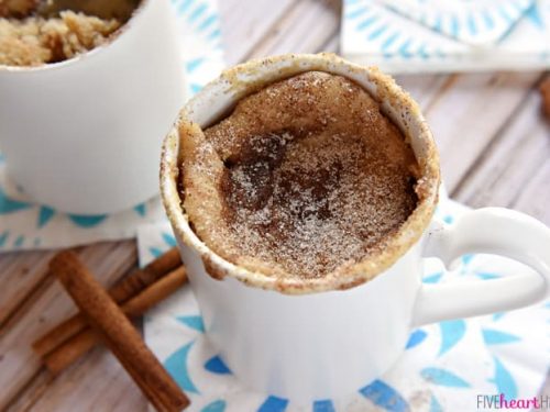 Snickerdoodle Mug Cake ~ THE BEST MUG CAKE! • FIVEheartHOME