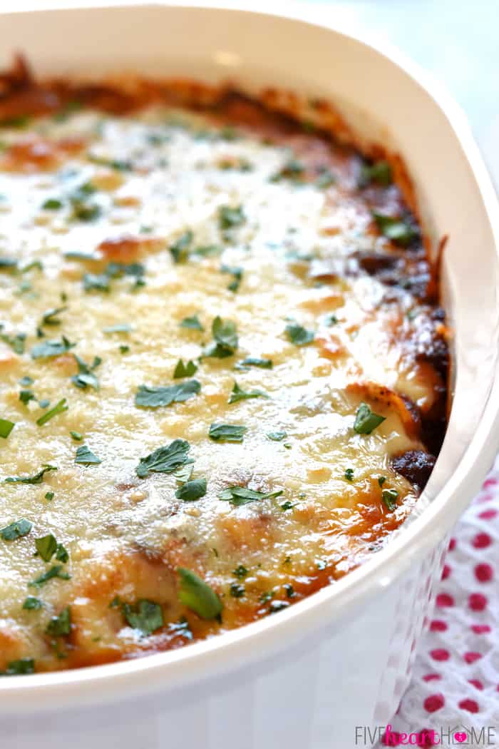 Delicious Beefy Cheese Tortellini Bake Fivehearthome