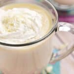 Cookie Butter White Hot Chocolate ~ Biscoff Spread and melted white chocolate make for a sweet, creamy, decadent, and warming drink | FiveHeartHome.com