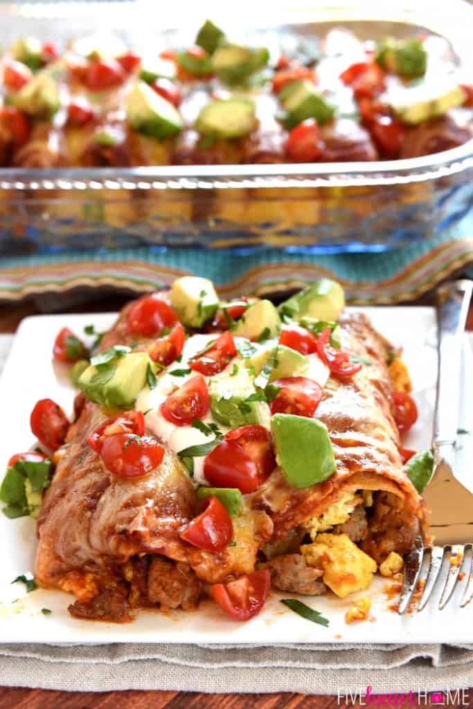 Breakfast Enchiladas • FIVEheartHOME