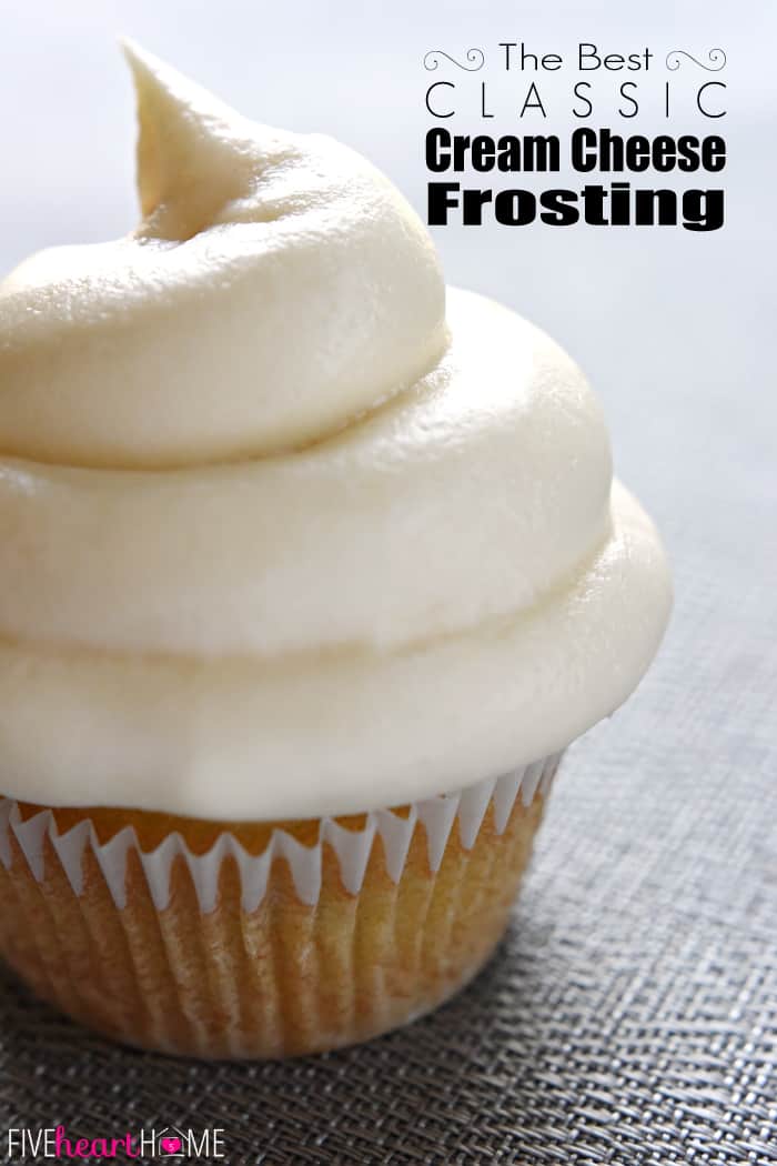 PERFECT Cream Cheese Frosting {the search is over!} • FIVEheartHOME