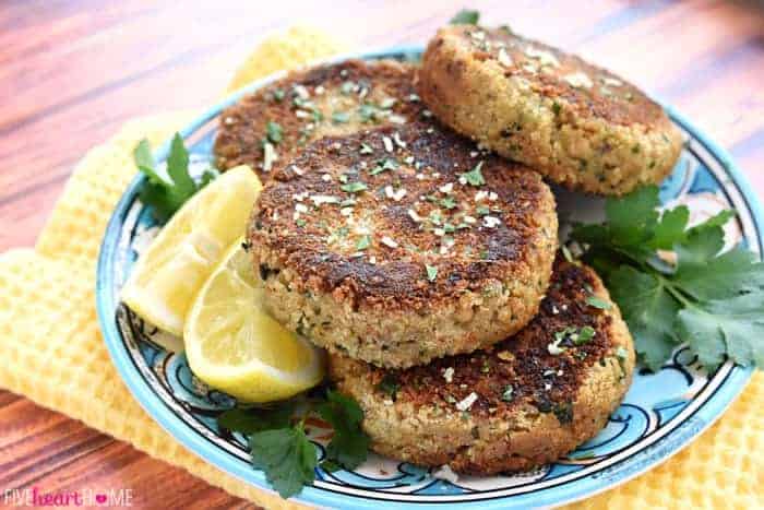 Plate of Salmon Patties.