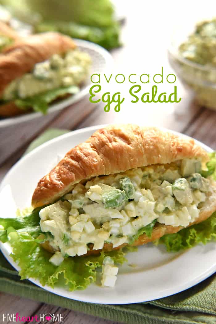 Avocado Egg Salad with text overlay.