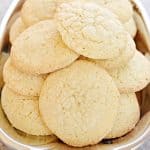 Soft Sugar Cookies on a pewter platter.