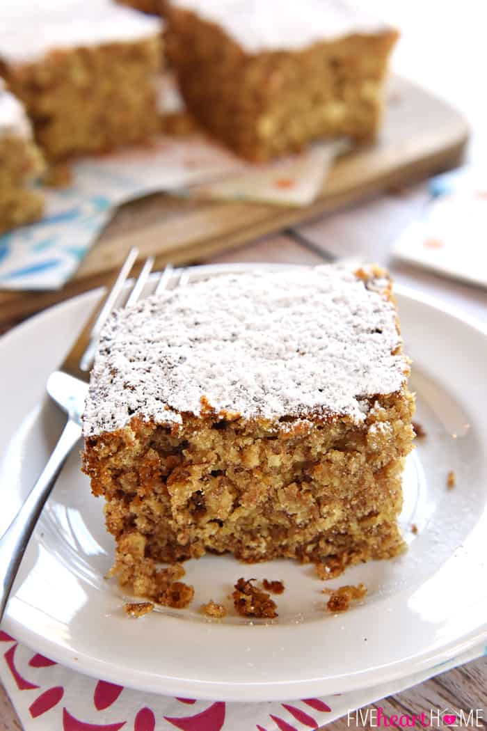 banana oat snack cake