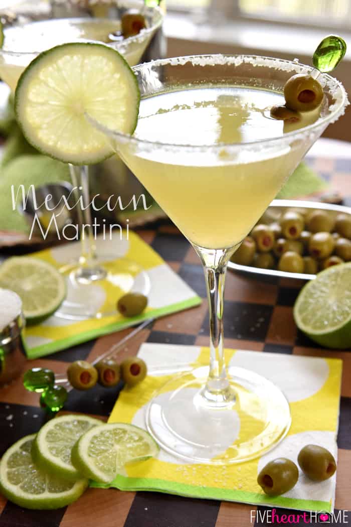 Mexican Martini with text overlay.