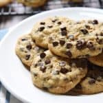One-Bowl Whole Wheat Chocolate Chip Cookies ~ chewy, delicious, and made with 100% whole wheat flour in just one bowl, there's no need to feel guilty about enjoying an extra cookie...or three! | FiveHeartHome.com