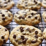 One-Bowl Whole Wheat Chocolate Chip Cookies ~ chewy, delicious, and made with 100% whole wheat flour in just one bowl, there's no need to feel guilty about enjoying an extra cookie...or three! | FiveHeartHome.com