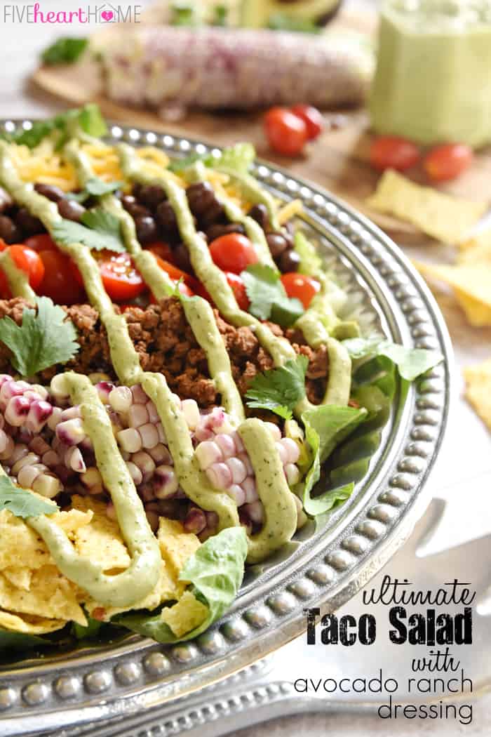 Ultimate Taco Salad with Text Overlay 