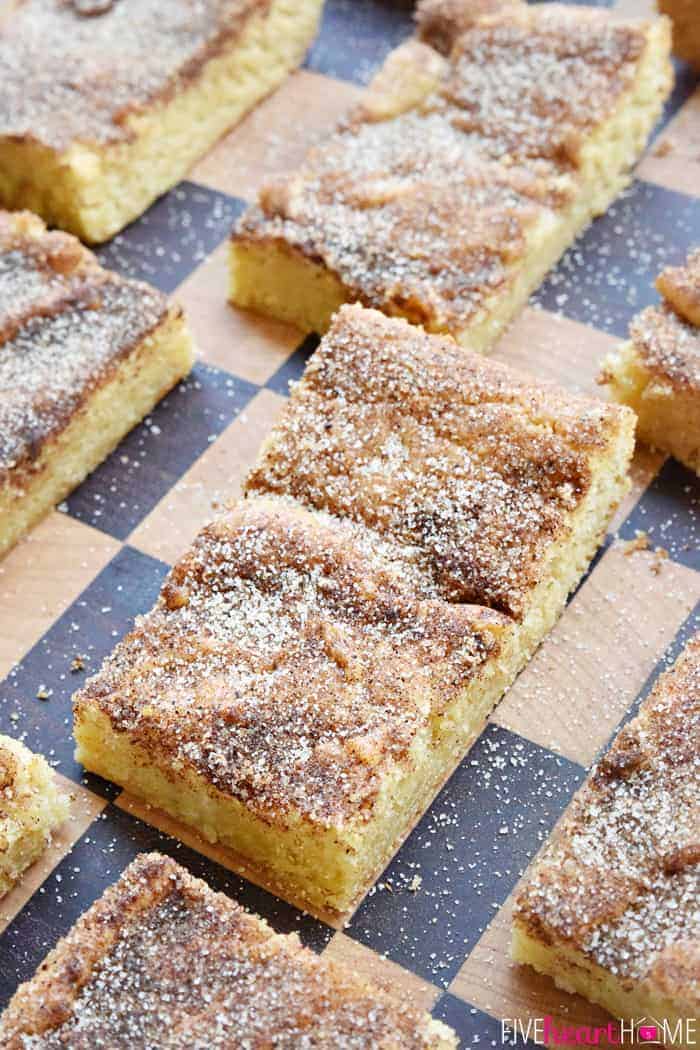 Chewy Snickerdoodle Bars