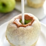 Disney Caramel Apples on a plate