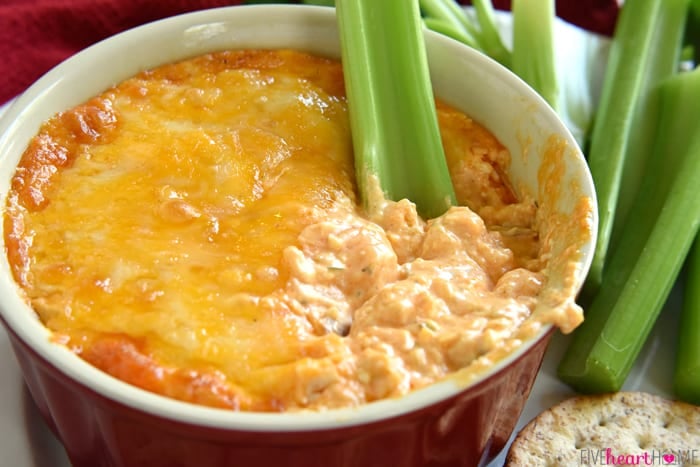 The BEST Chicken Wing Dip ~ Cheesy + Amazing! • FIVEheartHOME