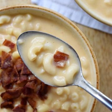 Mac and Cheese Soup.