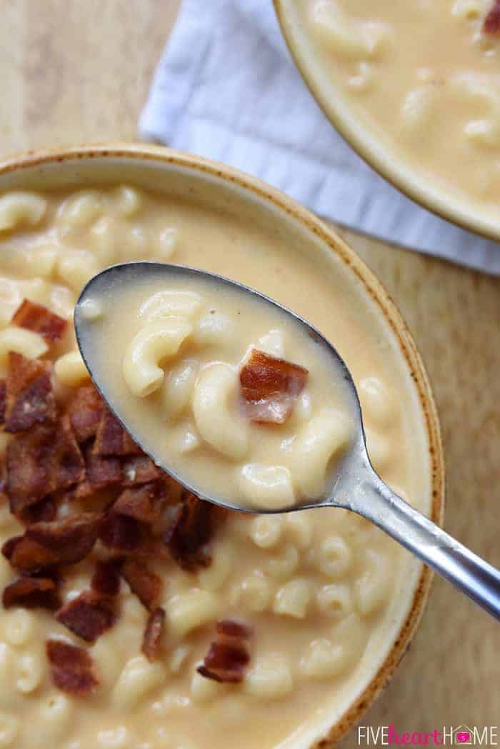 Mac and Cheese Soup.