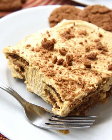 Pumpkin Gingersnap Icebox Cake